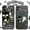 日本の漫画 バッドばつ丸 XO 携帯ストラップ付き iPhoneケース PLUS SE2 XS XR X 11 12 13 14 15 16 17 Pro Promax 12mini 13mini