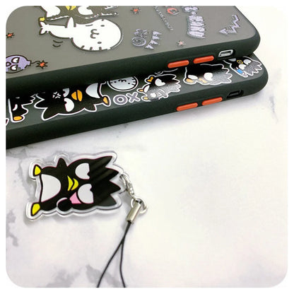 Japanese Cartoon Bad Badtz Maru XO with Phone Strap iPhone Case 6 7 8 PLUS SE2 XS XR X 11 12 13 14 15 Pro Promax 12mini 13mini