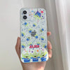 Cute Green Three Eyes Alien Machine iPhone Case 7 8 PLUS SE2 XS XR X 11 12 13 14 15 Pro Promax 12mini 13mini