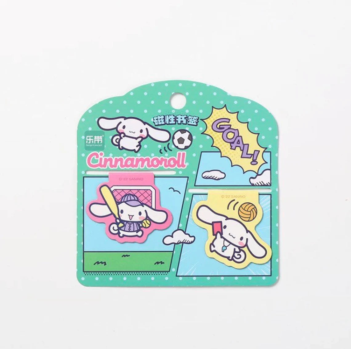 Sanrio Comics Style Hello Kitty Kuromi Cinnamoroll Pochacco Magnetic Book Clip Bookmark Set