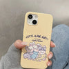 Vintage Style Lovely Rabbit Yellow iPhone Case 11 12 13 14 Pro Promax