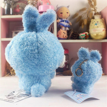 Sanrio Easter Rabbit Cinnamoroll Blue Plush Doll & Mini Plush Doll Keychain