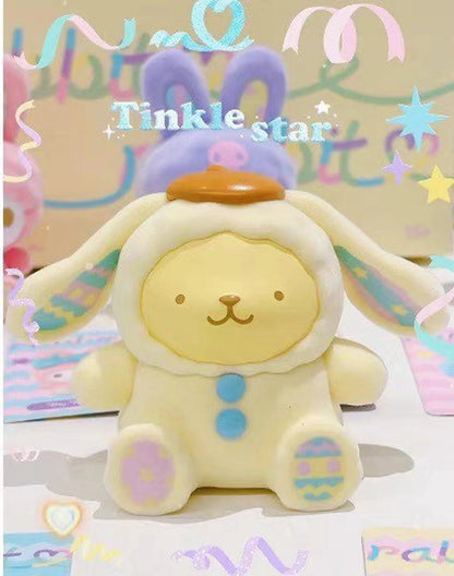 Miniso x Sanrio Characters | My Melody Kuromi Little Twin Stars Cinnamoroll Pompompurin Rabbit - Kawaii Collectable Toys Mystery Blind Box