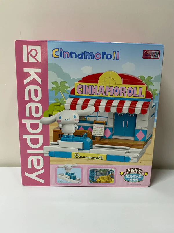 Sanrio Cinnamoroll Coconut Ice Shop Building Blocks Toy Collections