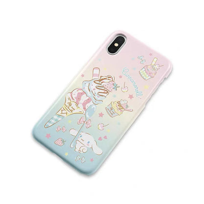 Japanese Cartoon CN with Ice Cream Sweets Deserts iPhone Case PLUS XS XR X 11 12 13 14 15 Pro Promax