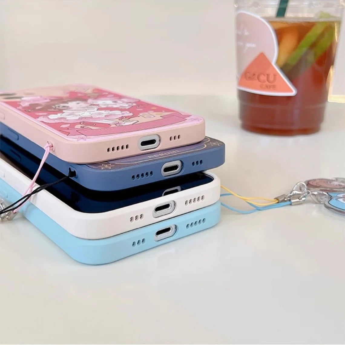 Colour CardCaptorSakura with MM KU CN PN iPhone Case 6 7 8 PLUS SE2 XS XR X 11 12 13 14 15 Pro Promax 12mini 13mini