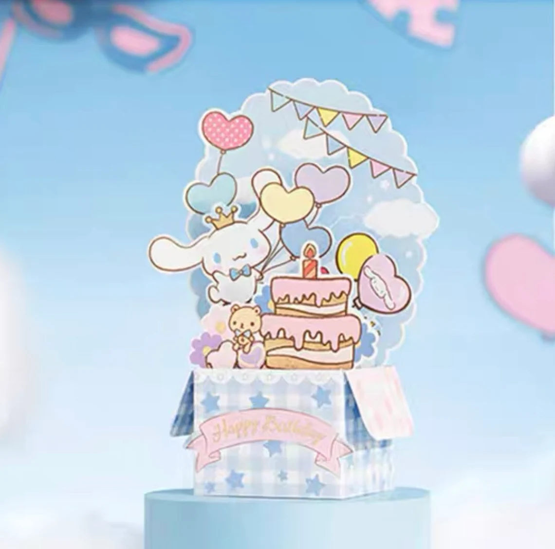 Sanrio 3D Happy Birthday Greetings Card My Melody Kuromi Cinnamoroll Celebrate