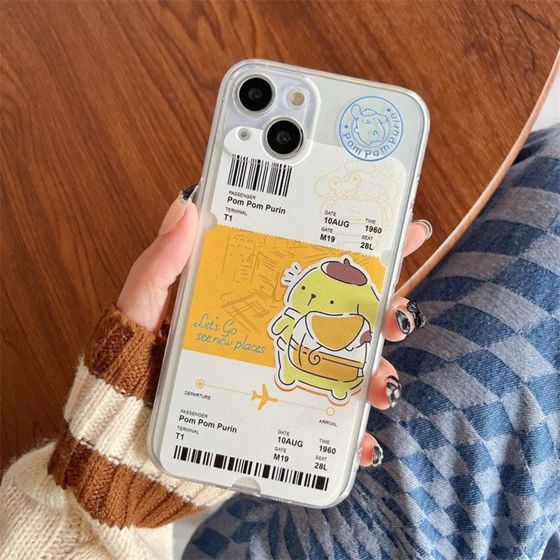 Clean Travel Ticket Japanese Cartoon KU CN PN PC iPhone Case 6 7 8 XS XR X 11 12 13 14 15 Pro Promax 12mini 13 mini