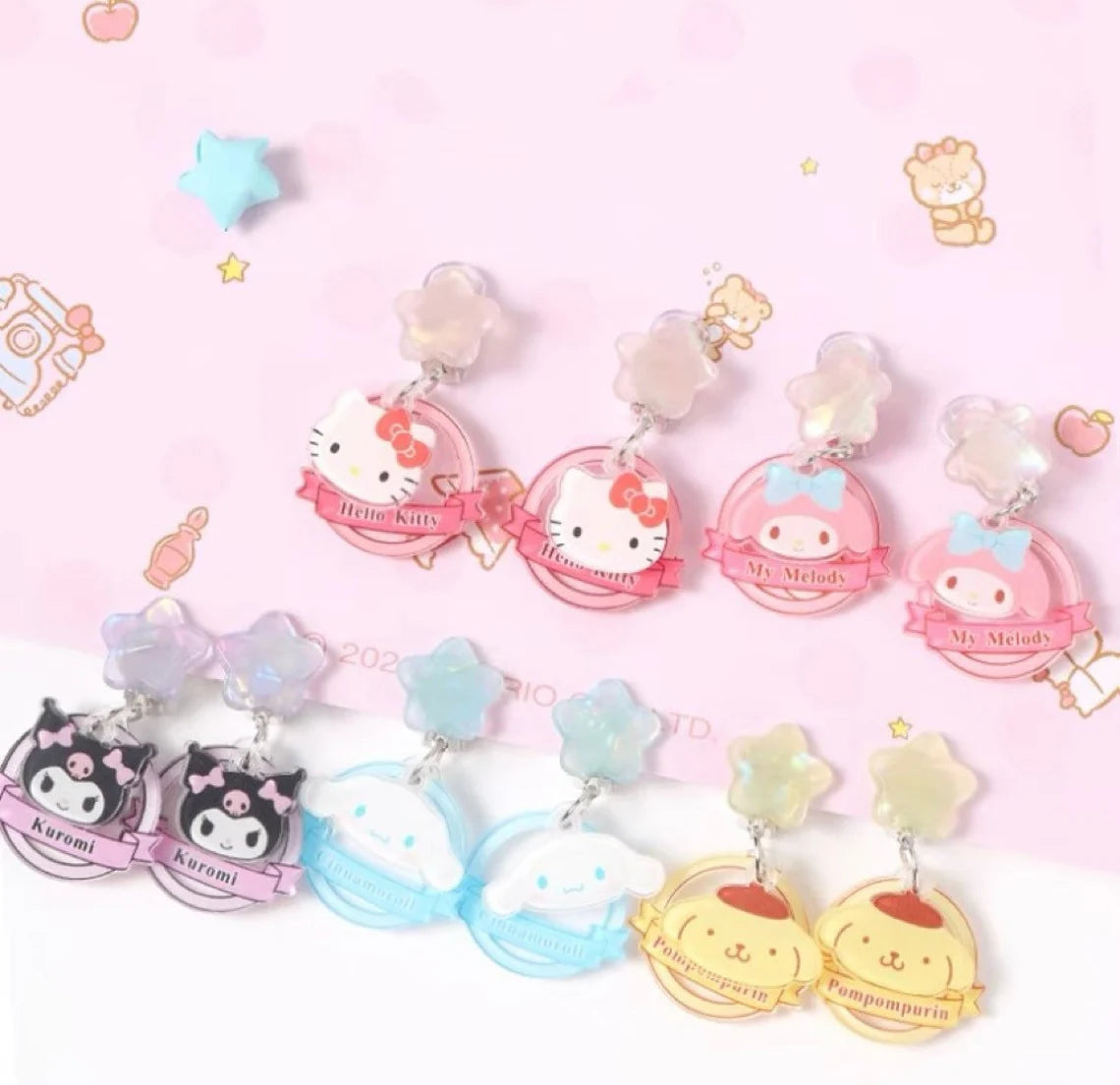 Love&Peace Series-Hello Kitty Hello Kitty Sterling Silver Earrings - Shop  STORY ACCESSORY Earrings & Clip-ons - Pinkoi