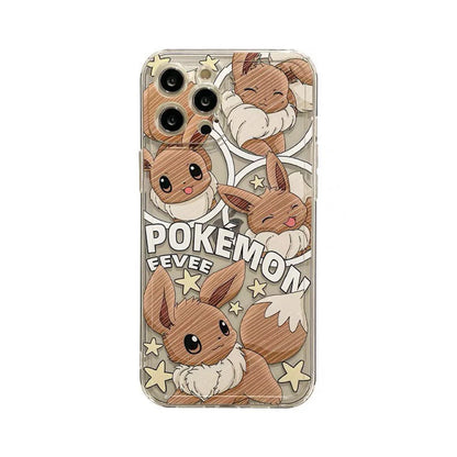 Pokémon All Eevee iPhone Case 6 7 8 PLUS SE2 XS XR X 11 12 13 14 15 Pro Promax 12mini 13mini