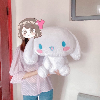 Sanrio 50cm Giant Cinnamoroll Plush Doll Smile and Laugh face Japan