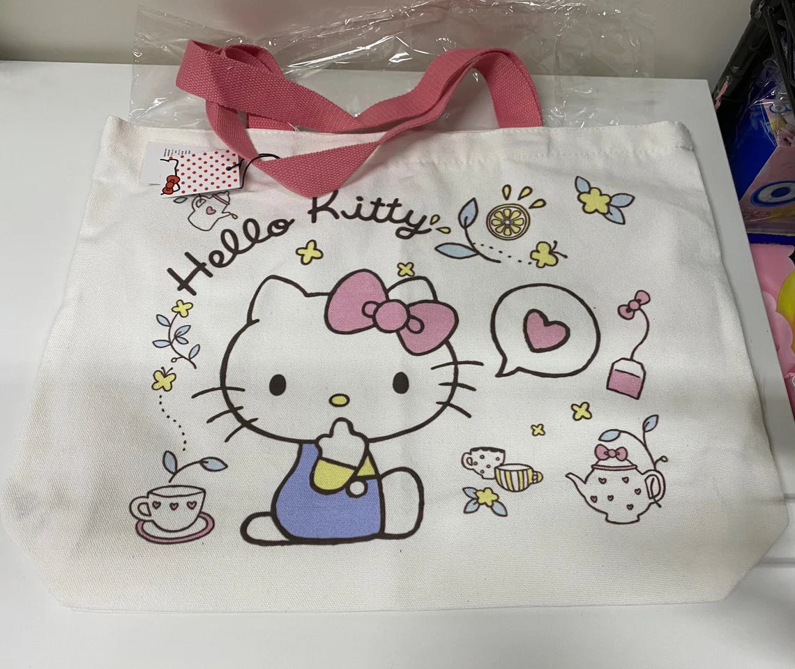 Sanrio Hello Kitty My Melody Kuromi Cinnamoroll Fluffy Shopping Totes –  KawaiiGiftLand
