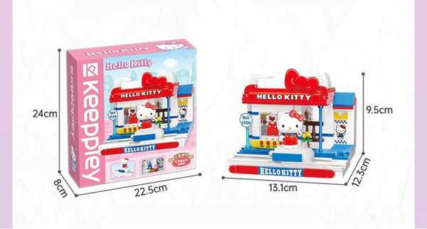 Sanrio Hello Kitty Fashion Shop Building Blocks Toy Collections