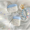 Japanese Cartoon Cinnamoroll with Shells AirPods AirPodsPro AirPods3 Case Baby Blue and White