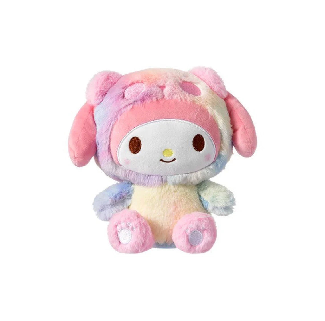 Sanrio Rainbow Panda Hello Kitty Melody Kuromi Cinnamoroll 22cm Plush Doll