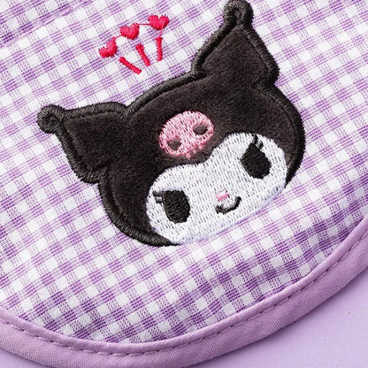 Pet Bib for Cat and Small Dog Hello Kitty My Melody Kuromi Cinnamoroll Pompompurin Pochacco Accessory Embroidery Collar