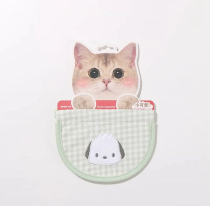 Pet Bib for Cat and Small Dog Hello Kitty My Melody Kuromi Cinnamoroll Pompompurin Pochacco Accessory Embroidery Collar