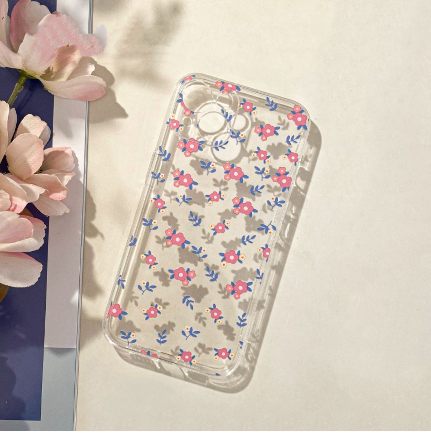 Little Pink Flower Floral Mori iPhone Case 6 7 8 PLUS SE2 XS XR X 11 12 13 14 15 Pro Promax 12mini 13mini