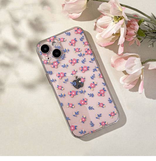 Little Pink Flower Floral Mori iPhone Case 6 7 8 PLUS SE2 XS XR X 11 12 13 14 15 Pro Promax 12mini 13mini