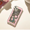 Pink Tulip with Mirror iPhone Case XS XR X 11 12 13 14 15 Pro Promax 12mini 13mini