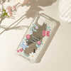 Flower Butterfly Frame with Mirror iPhone Case XS XR X 11 12 13 14 15 Pro Promax 12mini 13mini
