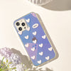 Happy Hearts Laser iPhone Case 11 12 13 14 15 Pro Promax