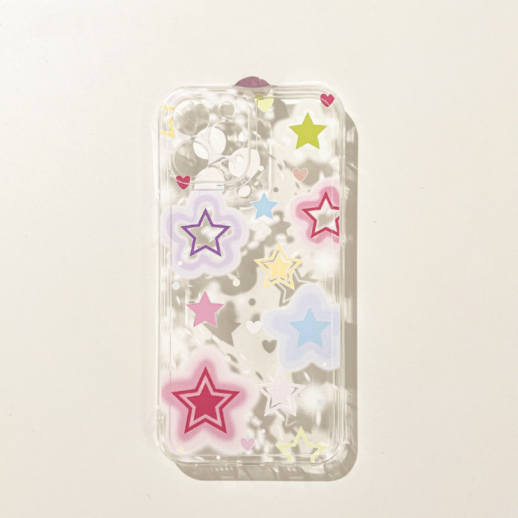 Colourful Stars iPhone Case 6 7 8 PLUS SE2 XS XR X 11 12 13 14 15 Pro Promax 12mini 13mini