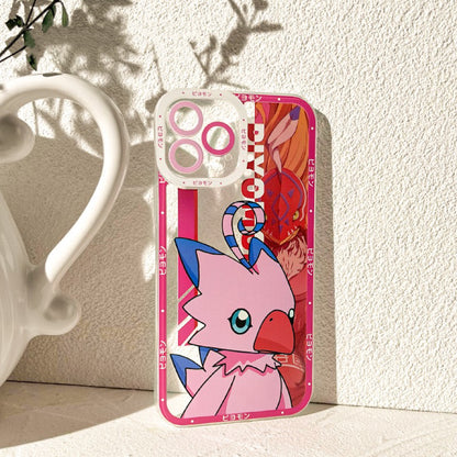 Anime Digimon Digital Monster Piyomon iPhone Case 6 7 8 PLUS SE2 XS XR X 11 12 13 14 15 Pro Promax 12mini 13mini