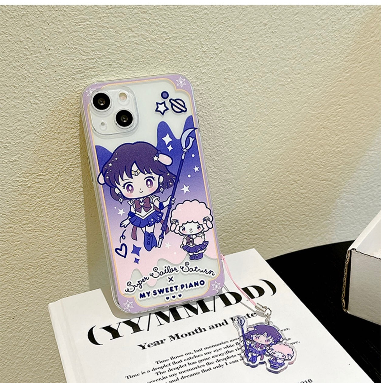 Clean Japanese Cartoon Sailor Girl X Little Twin Stars Piano PC iPhone Case 6 7 8 PLUS SE2 XS XR X 11 12 13 14 15 Pro Promax 12mini 13mini