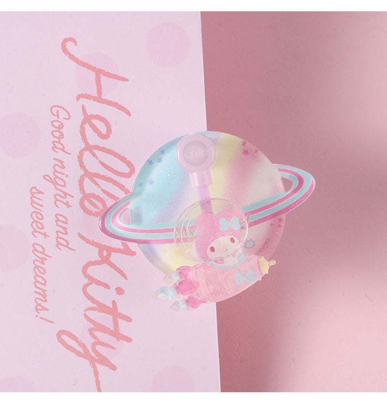 Sanrio Spaceman Dreams Planet Hello Kitty My Melody Kuromi Cinnamoroll Acrylic Clip
