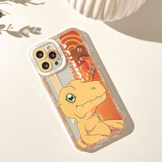 Anime Digimon Digital Monster Agumon iPhone Case 6 7 8 PLUS SE2 XS XR X 11 12 13 14 15 Pro Promax 12mini 13mini