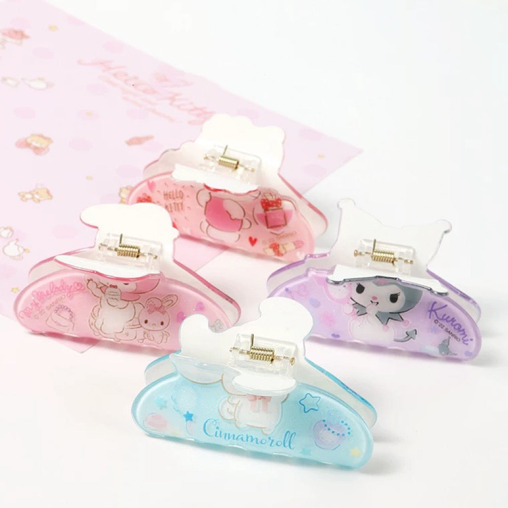 Sanrio Sweet Make Up Candy Colour Big Hair Clip Hello Kitty My Melody Kuromi Cinnamoroll