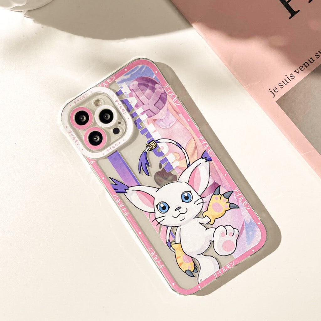 Anime Digimon Digital Monster Tailmon iPhone Case 6 7 8 PLUS SE2 XS XR X 11 12 13 14 15 Pro Promax 12mini 13mini