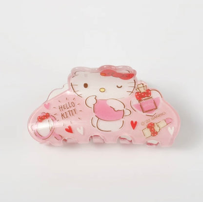 Sanrio Sweet Make Up Candy Colour Big Hair Clip Hello Kitty My Melody Kuromi Cinnamoroll