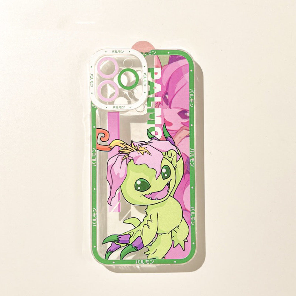 Anime Digimon Digital Monster Palmon iPhone Case 6 7 8 PLUS SE2 XS XR X 11 12 13 14 15 Pro Promax 12mini 13mini