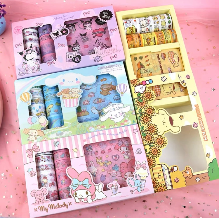 Kawaii Girls Melody Pink School Stationery Gift Set Cinnamoroll