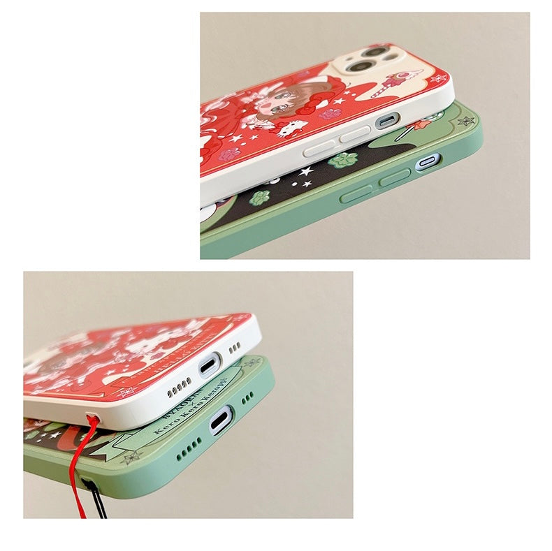 Colour CardCaptorSakura X KT KP iPhone Case 6 7 8 PLUS SE2 XS XR X 11 12 13 14 15 Pro Promax 12mini 13mini