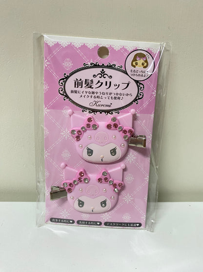 Sanrio Japan Pink Kuromi Hair Clip Valentine's Day Limited Version