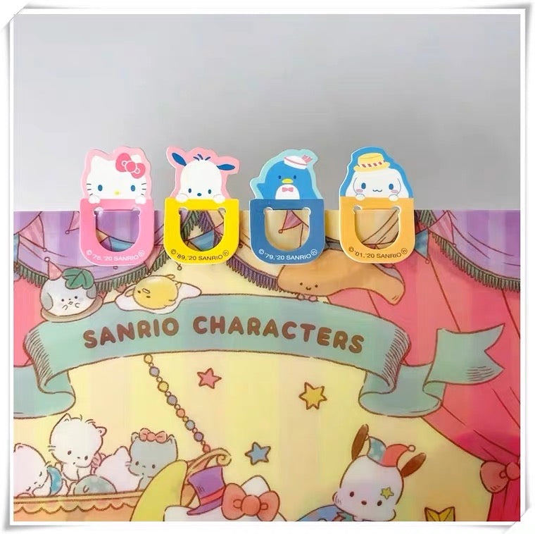Sanrio Mini Book Mark Hello Kitty My Melody Cinnamoroll Pompompurin Pochacco Tuxedosam