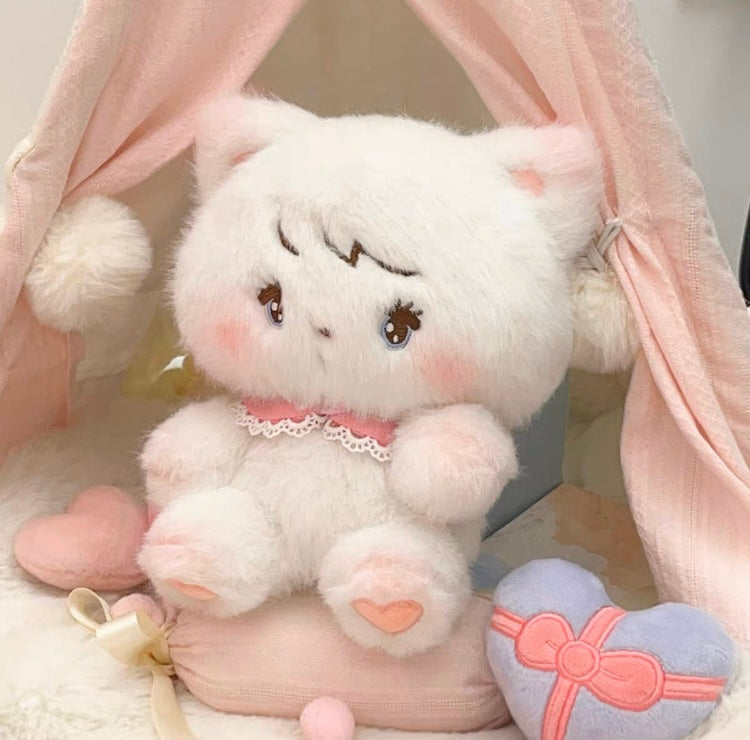 Mikko illustration Moveable Plush Doll 15cm & 20cm Bear Latte Dog Souffie Kitten Mousse Rabbit Cammy