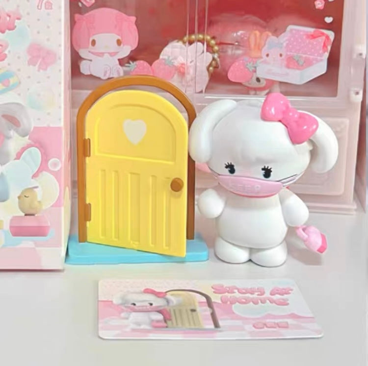 Miniso x Mikko illustration Stay Home Make up Version Bear Latte Dog Souffie Kitten Mousse Rabbit Cammy - Kawaii Collectable Toys Mystery Blind Box