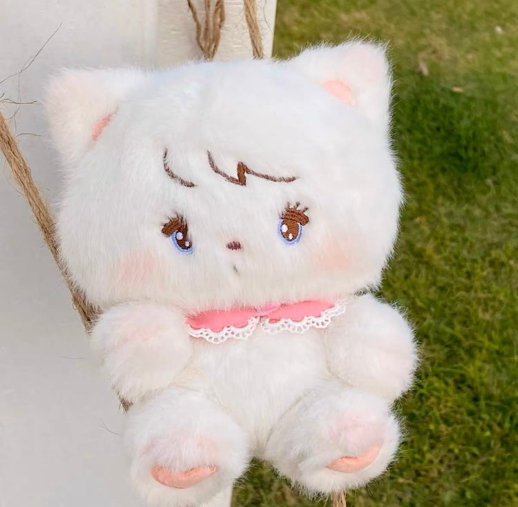 Mikko illustration Moveable Plush Doll 15cm & 20cm Bear Latte Dog Souffie Kitten Mousse Rabbit Cammy