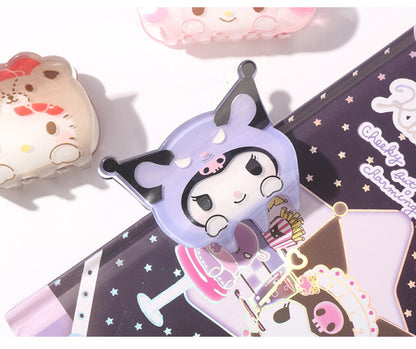 Sanrio Hello Kitty My Melody Kuromi Cinnamoroll Pochacco Cross Dressing Hair Clip