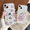 Japanese Cartoon Pink Monster Starkabi iPhone Case 6 7 8 PLUS SE2 XS XR X 11 12 13 14 15 16 Pro Promax 12mini 13mini