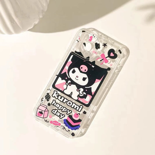 Japanese Cartoon KU Happy Day iPhone Case 6 7 8 PLUS SE2 XS XR X 11 12 13 14 15 Pro Promax 12mini 13mini
