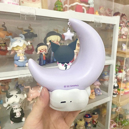Sanrio Kuromi Sits on Moon Night Purple Light with USB Recharge