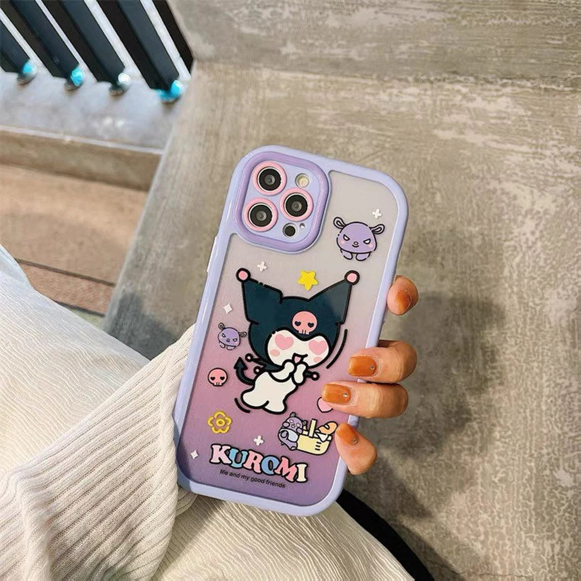 Dancing Pc Case Japanese Cartoon Heart Eyes KU & Dancing PC iPhone Case PLUS 11 12 13 ...