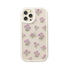 リトルパープルフラワー 花柄 森 iPhoneケース 6 7 8 PLUS SE2 XS XR X 11 12 13 14 Pro Promax 12mini 13mini