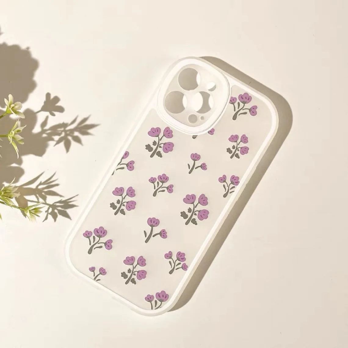 Little Purple Flower Floral Mori iPhone Case 6 7 8 PLUS SE2 XS XR X 11 12 13 14 Pro Promax 12mini 13mini