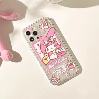 Japanese Cartoon MM Happy & Sweet iPhone Case 6 7 8 PLUS SE2 XS XR X 11 12 13 14 15 Pro Promax 12mini 13mini